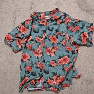Vintage Hibiscus Hawaiian Shirt